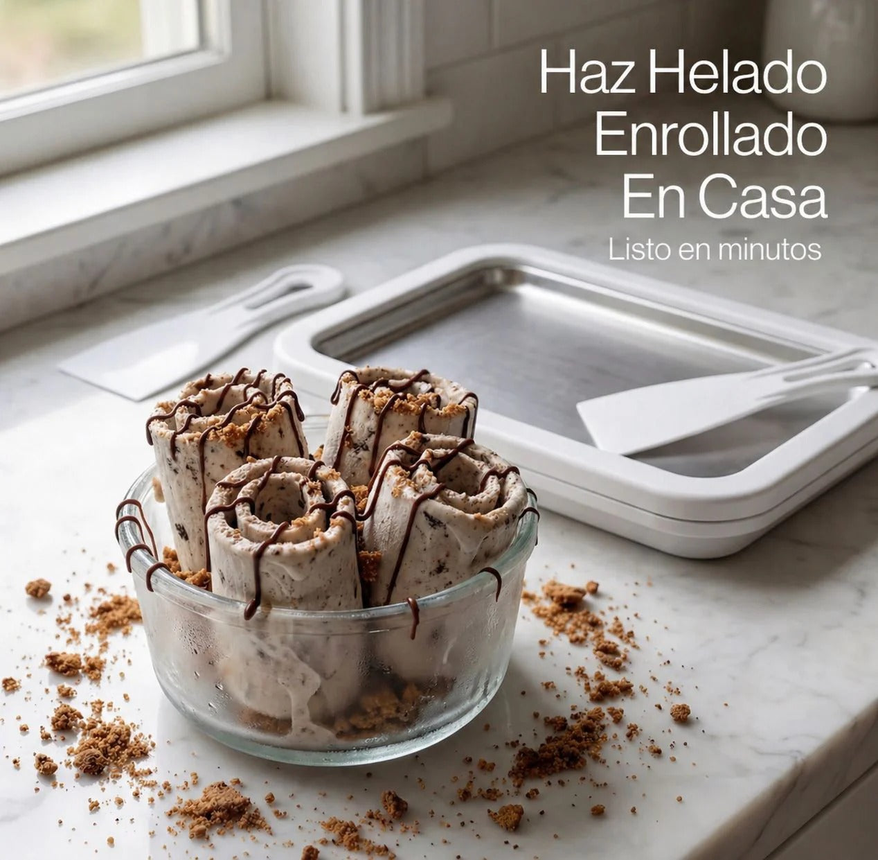 Heladera para hacer Ice Cream Rolls